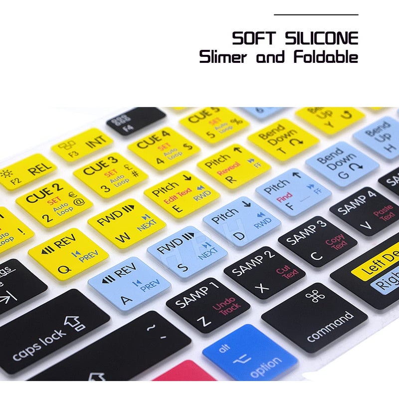 HRH Serato Scratch Live Functional Shortcuts Hotkey Silicone Keyboard Cover Skin for MacBook Air 13,for MacBook Pro13/15/17 (with or w/Out Retina Display,2015 or Older Version),for iMac Older - Image 5